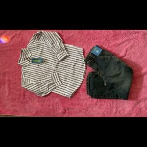 GYMBOREE LONG SLEEVE BOYS STRIPE POLO SHIRT